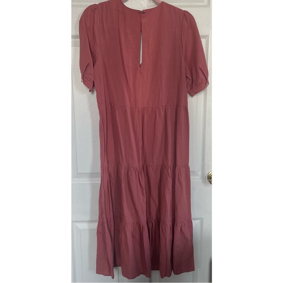 🎁(4) H&M denim| Eco friendly layered midi dress - Picture 6 of 7